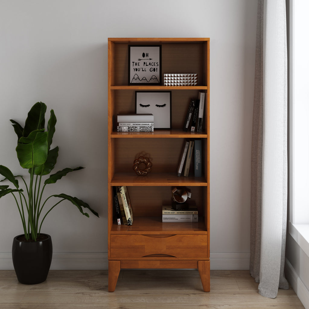 Harper Bookcase with Storage | Premium Home Decor - Grand Goldman