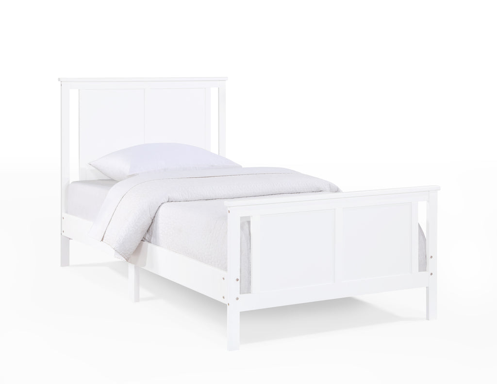 Connelly Twin Bed White/Rockport Gray - Grand Goldman