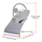 Baby Bouncer Folding Bouncer Seat Chair for Babies 0-9 Months with Toy Bar | Premium Home Decor - Grand Goldman