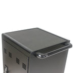 Mobile Charging Cart for Tablets Laptops 35-Device Capacity Matt Black Metal - Grand Goldman