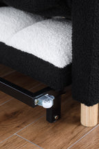 Convertible Sleeper Sofa Chair Bed, Adjustable Chair with Pillow, Multi-Functional Sleeper Chair with Soft Teddy Fabric for Living Room, Dorm, Apartment, Bedroom or Office - Grand Goldman Shop