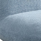 Chenille Upholstered Deer-Shaped Kids Chair, Blue - Grand Goldman