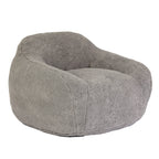 Giant Bean Bag Chair for Adults, Spacious Memory Foam Bean Bag Sofa with Armrests in Light Gray Teddy Fabric, Comfy Seating for Living Room or Bedroom - Grand Goldman Shop