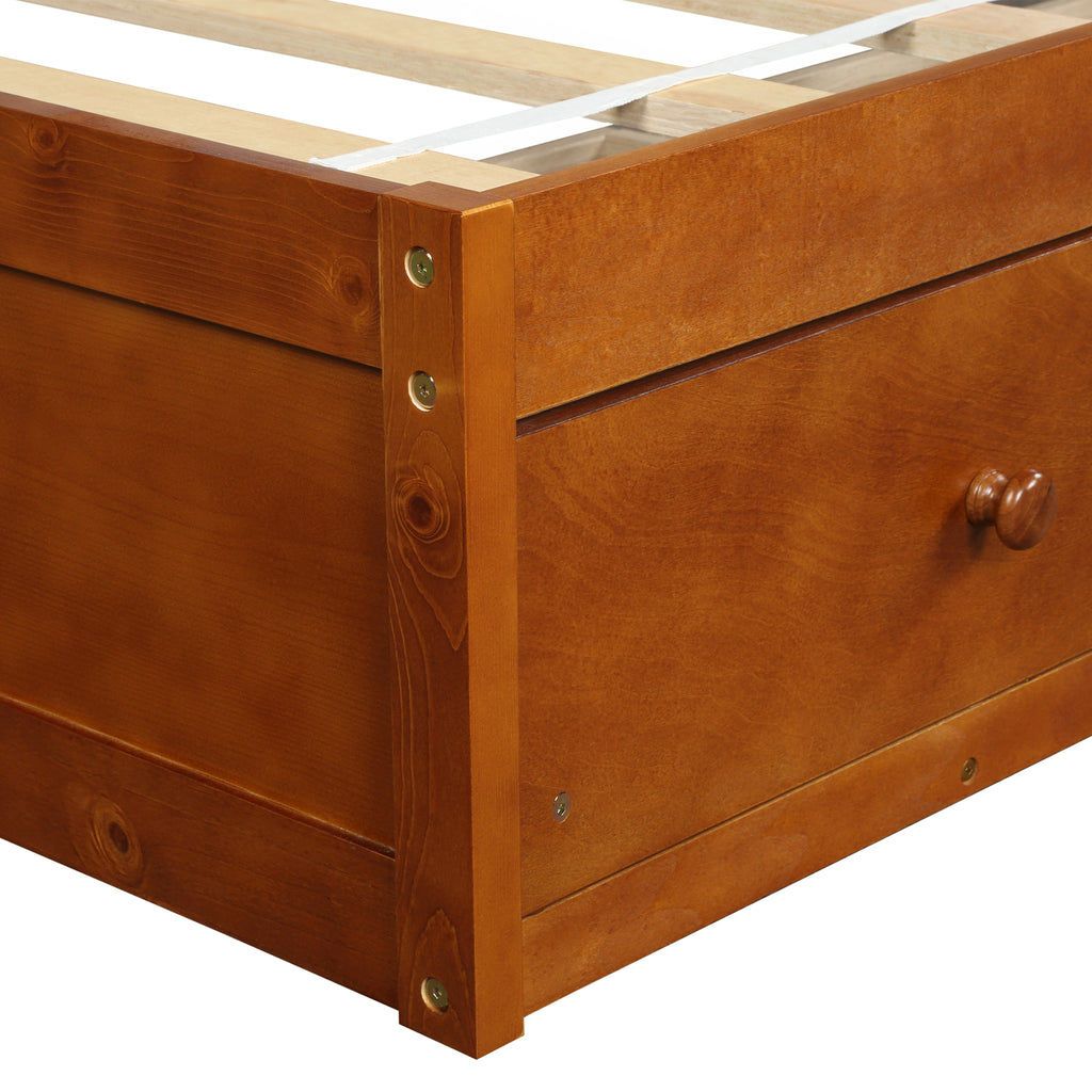 Orisfur. Twin Size Platform Storage Bed with 3 Drawers - Grand Goldman Shop