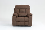 Old age electric lift chair, flat high density foam electric sofa, with heating and massage functions, can tilt to 180 degrees, 2 pocket cup holders, 2 remote controls, 4 OKIN motors - Grand Goldman Shop