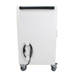 30+2 Bay Mobile School Charging Cart Station for Chromebook, Tablet and Laptop Computer with Power Strip Included - White | P
