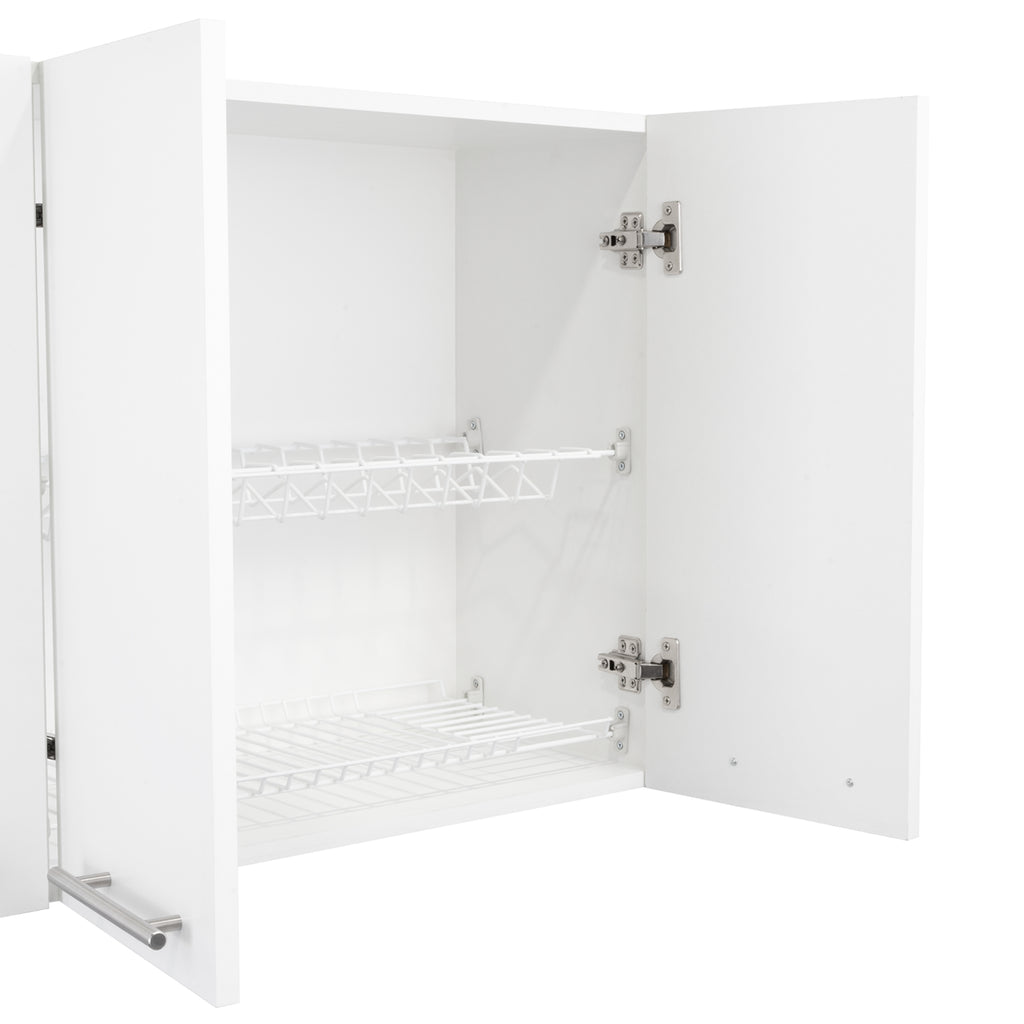 Sitka Wall Cabinet, Two Spacious Divisions, Four Doors - Grand Goldman Shop