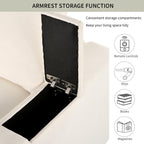 U-style Upholstered Modular Sofa with  with Storage Space, USB Charge Ports,Wireless Charging and Built-in Bluetooth Speaker in Arm,Sectional sofa for Living Room Apartment.[old sku:WY000317AAA] - Grand Goldman Shop