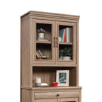 Library Hutch with Glass Doors, Brown finish | Premium Home Decor - Grand Goldman