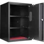 Large Digital Keypad Safe with 1.45 Cubic Ft Capacity in Black Steel and Removable Shelves | Premium Home Decor - Grand Goldm