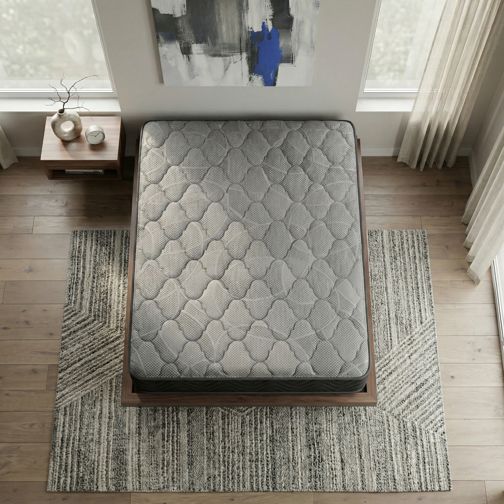 Hybrid 8 Inch Firm Twin Mattress with Pocketed Coils - Grand Goldman Shop