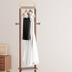 Coat Racks solid wood hanger 15.7* 11.8*71in Solid environmental protection easy to assemble beautiful can be placed in the bedroom/entrance/living room (Walnut) - Grand Goldman Shop