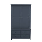 [Assembly&Show Video Available] TOPMAX Freestanding Large Kitchen Pantry Wooden Kitchen Storage Cabinet Cupboard with 8 Door Shelves,3 Adjustable Shelves,7 Drawers& 8 Wine Racks, Gray - Grand Goldman Shop