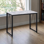 Zaidin Antique White& Black Finish Writing Desk - Grand Goldman