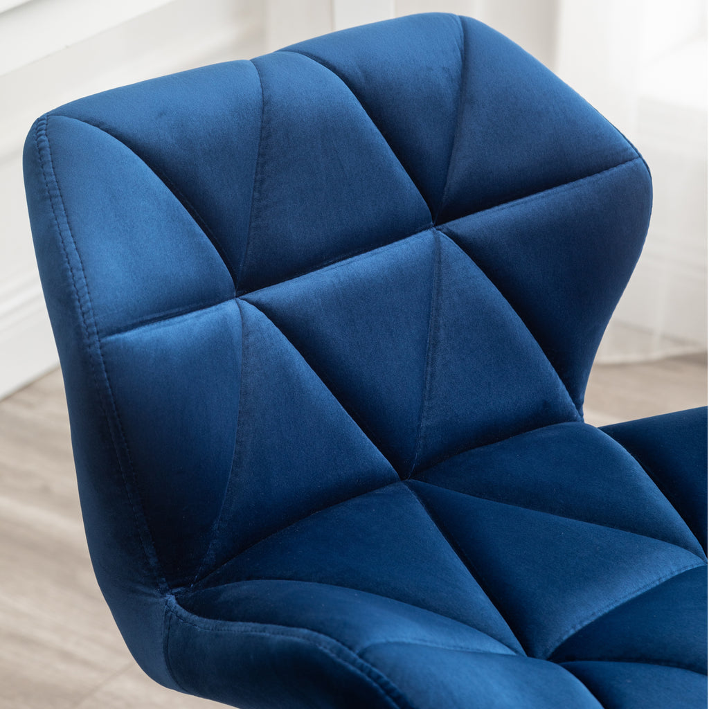 Eldon Diamond Tufted Adjustable Swivel Office Chair, Blue | Premium Home Decor - Grand Goldman