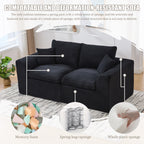 UNITED WE WIN Modular Sectional Sofa Cloud Couch,Comfy Cloud Modern Sofa,2 Seater with Cushion Covers Removable Furniture for Living Room Bedroom Apartments Dorms,No Assembly Required - Grand Goldman Shop