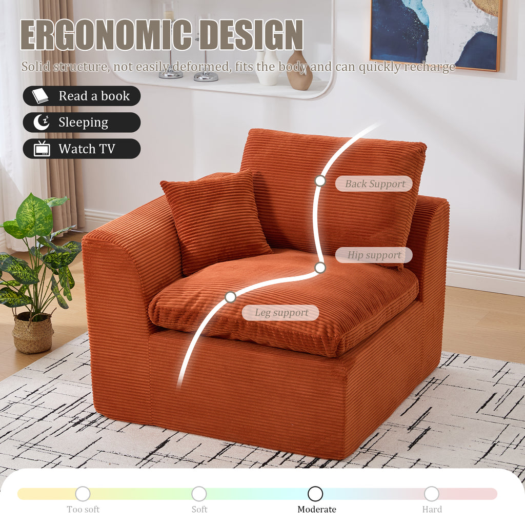 UNITED WE WIN Modular Sectional Sofa Cloud Couch,Comfy Cloud Modern Sofa,2 Seater with Cushion Covers Removable Furniture for Living Room Bedroom Apartments Dorms,No Assembly Required - Grand Goldman Shop
