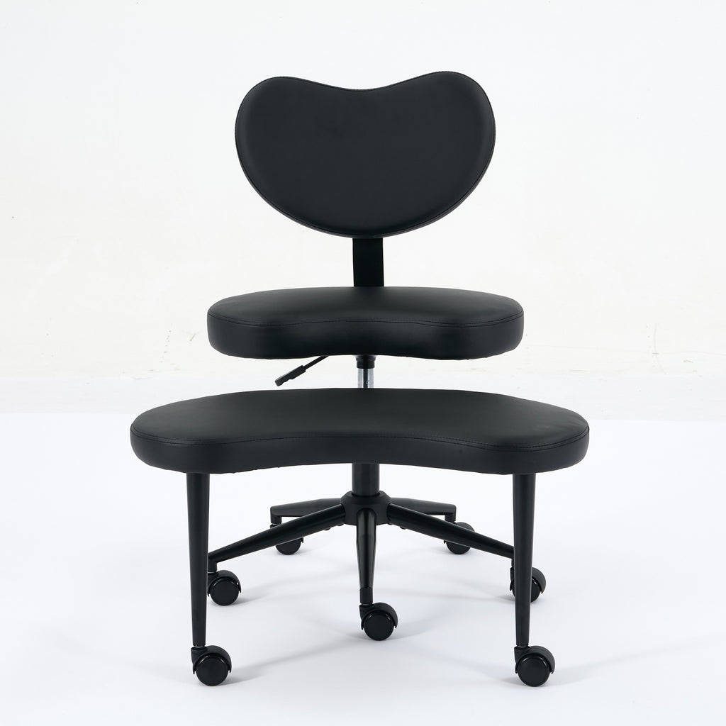 Meditation Chair Plus, Cross Legged Chair with Wheels, ADHD Chair, Criss Cross Desk Chair with Lumbar Support and Adjustable 