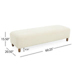 Comfortable Ottoman, White - Grand Goldman Shop