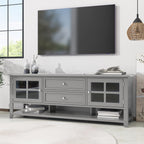 TV Stand for TVs up to 60'', Entertainment Center with Multifunctional Storage Space, TV Cabinet with Modern Design, Media Console for Living Room, Bedroom - Grand Goldman Shop