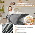 6FT bean bag chair, memory foam filling, adult and teen bean bag chair, soft sofa with removable flannel cover, round sofa for living room, bedroom, college dorm. - Grand Goldman Shop