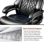 500lbs Big and Tall Office Chair for Heavy People Executive Office Chair with Wide Spring Seat Computer Desk Chair 360 Swivel
