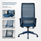 Ergonomic Colorful Office Chair 350LBS Home Office Mesh Breathable High Back, With Adjustable Lumbar Support Computer Chair, 