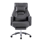 Swivel Ergonomic Office Chair, Technology Leather  High Back Office Chair with Lumbar Support Headrest, Sedentary Comfortable