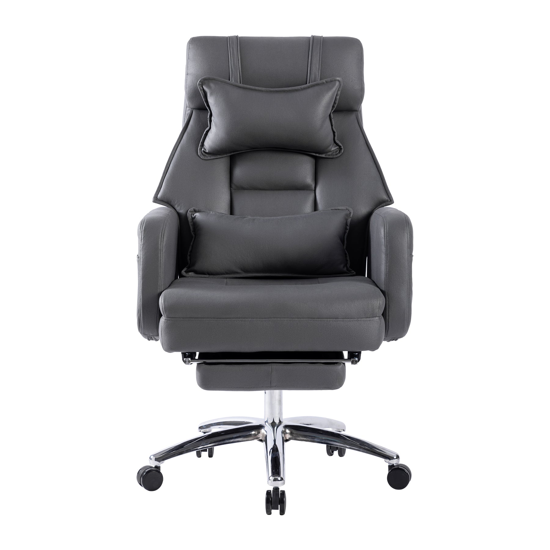Swivel Ergonomic Office Chair, Technology Leather  High Back Office Chair with Lumbar Support Headrest, Sedentary Comfortable
