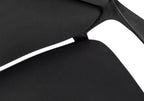 Office Chair, Adjustable Height, Swivel, Ergonomic, Armrests, Computer Desk, Work, Black Fabric, Black Metal, Contemporary, M