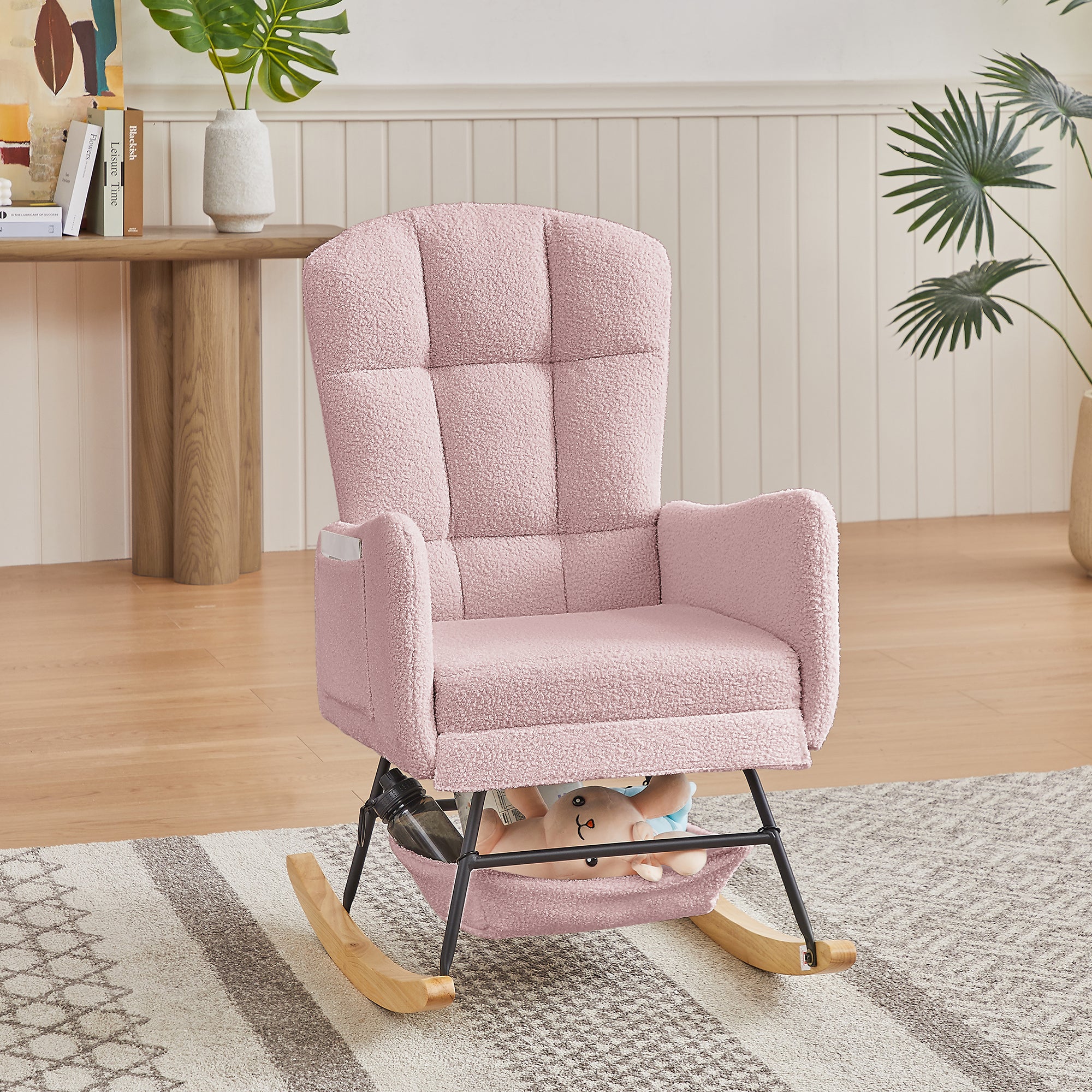 Pink Teddy Rocking Armchair - Grand Goldman Shop