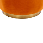 360 Degree Swivel Cuddle Barrel Accent Sofa Chair, Fluffy Velvet Round Armchair, Orange, 25.20'' x 25.59'' x 26.38'' - Grand Goldman Shop