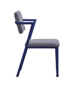 Cargo Gray Fabric & Blue Finish Office Chair - Grand Goldman