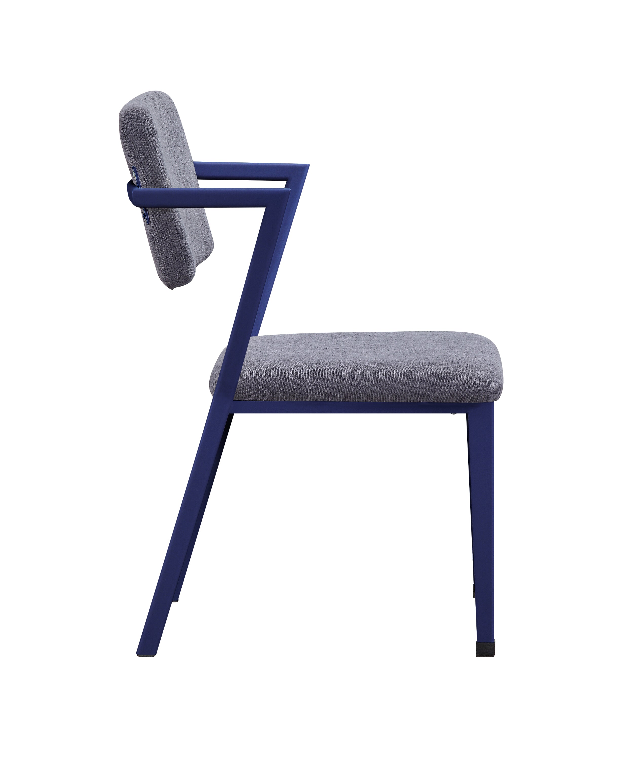 Cargo Gray Fabric & Blue Finish Office Chair - Grand Goldman