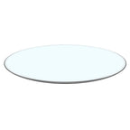 size:18.11 inch.Tempered glass table top round transparent table surface round glass table top round glass sheet. - Grand Goldman Shop