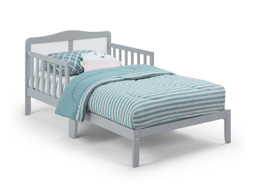 Birdie Toddler Bed Light Gray/White | Premium Home Decor - Grand Goldman