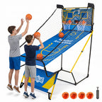 Dual Shot Foldable Basketball Arcade Game, LED Digital Scoreboard, 4 Balls & Pump, Indoor Family Entertainment Game - Grand G