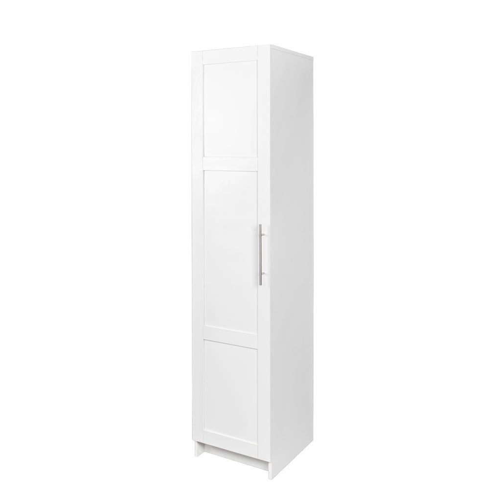 Stackable Wall Mounted Storage Cabinet, 15.75' D x 15.75' W x 70.87' H, White - Grand Goldman Shop