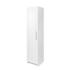 Stackable Wall Mounted Storage Cabinet, 15.75' D x 15.75' W x 70.87' H, White - Grand Goldman Shop