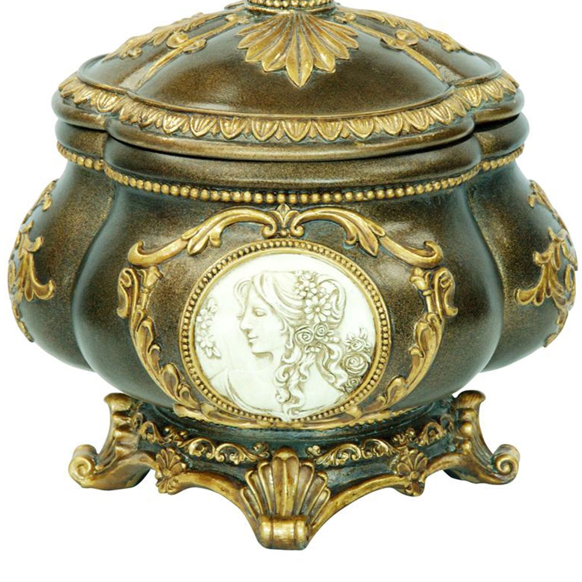 9' Tall Decorative Jewelry Box, Bronze finish - Grand Goldman Shop