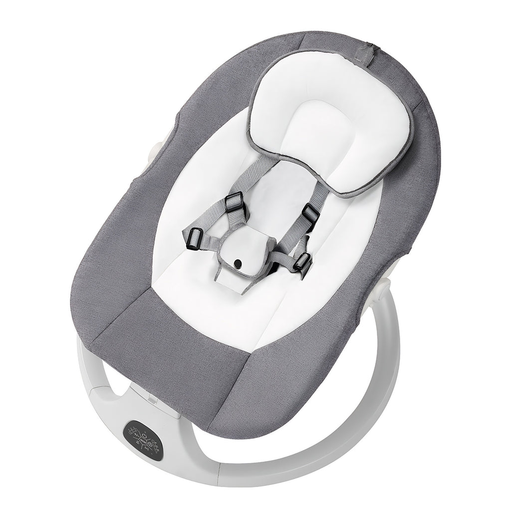 Baby Swing Infant Swing Electric Toddler Baby Rocker Portable for Newborn Boy Girl, 5 Natural Motion Speeds with Remote Contr