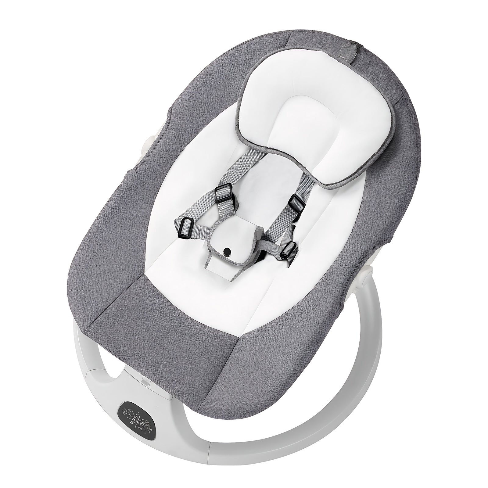 Baby Swing Infant Swing Electric Toddler Baby Rocker Portable for Newborn Boy Girl, 5 Natural Motion Speeds with Remote Contr
