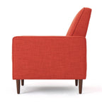 Macedonia Mid-Century Modern Button Tufted Fabric Recliner - Grand Goldman Shop