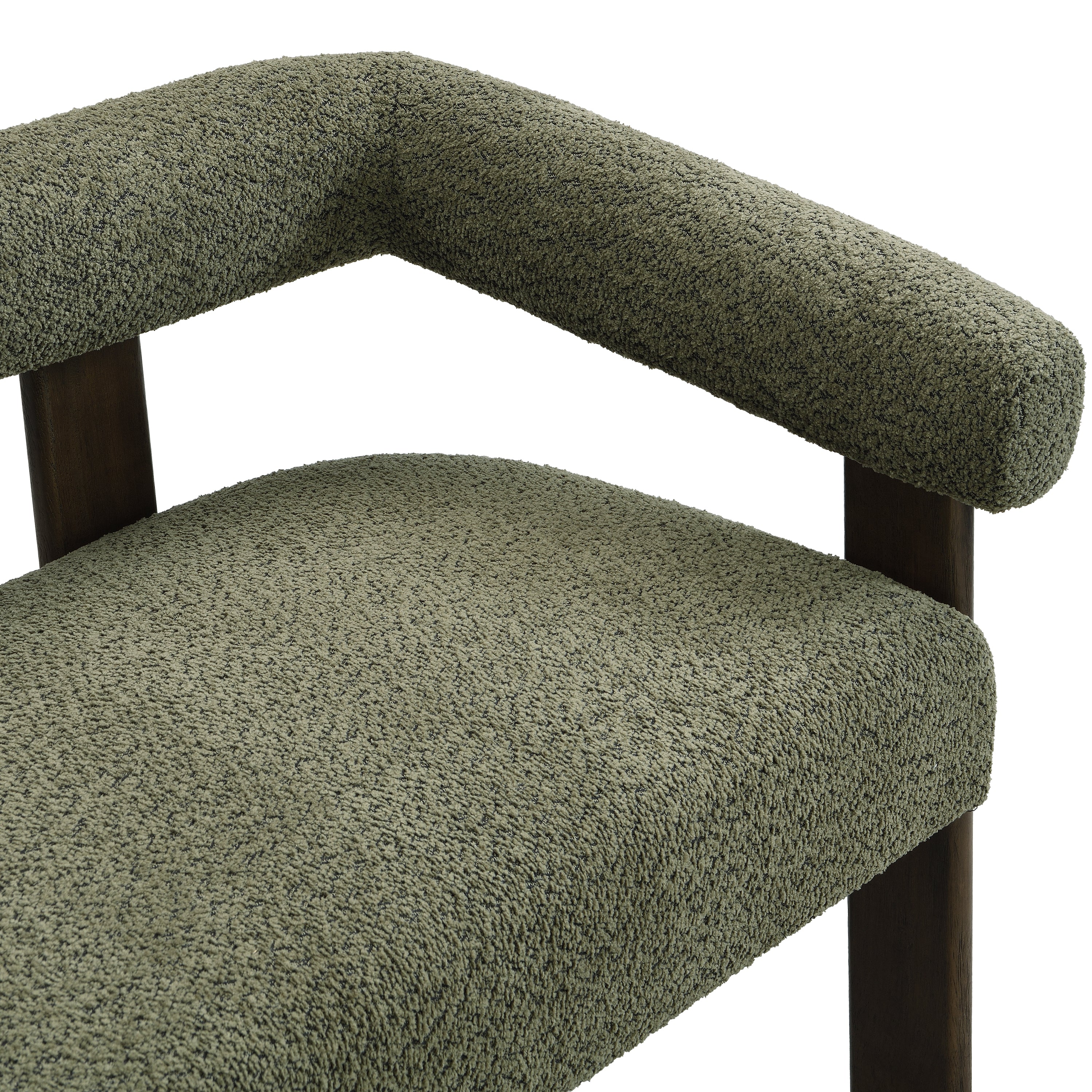 Round armrest loveseat(Green+Brown) - Grand Goldman Shop