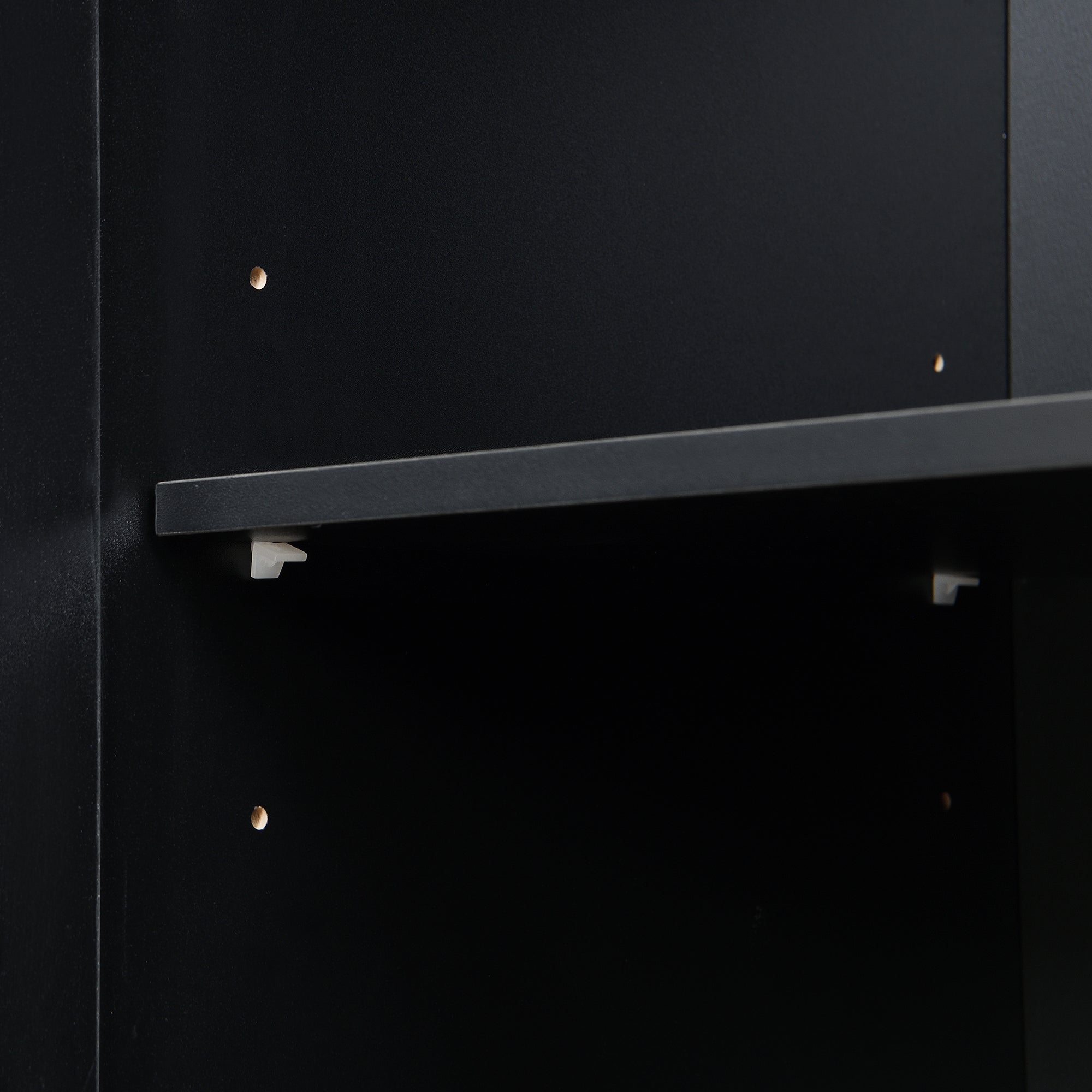 VIBE HAUS 79'' Tall Modern Hall Tree with Shoe Storage, 4-in-1 Entryway Bench with 6 Cabinets, 4 Coat Hooks & Adjustable Shelf for Hallway, living room, Black - Grand Goldman Shop