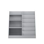 Kids Bookshelf and Toy Storage Organizer, Multifunctional 4 Tier Wooden Kids Book Shelf with  Bookcase Display Stand in Kids 