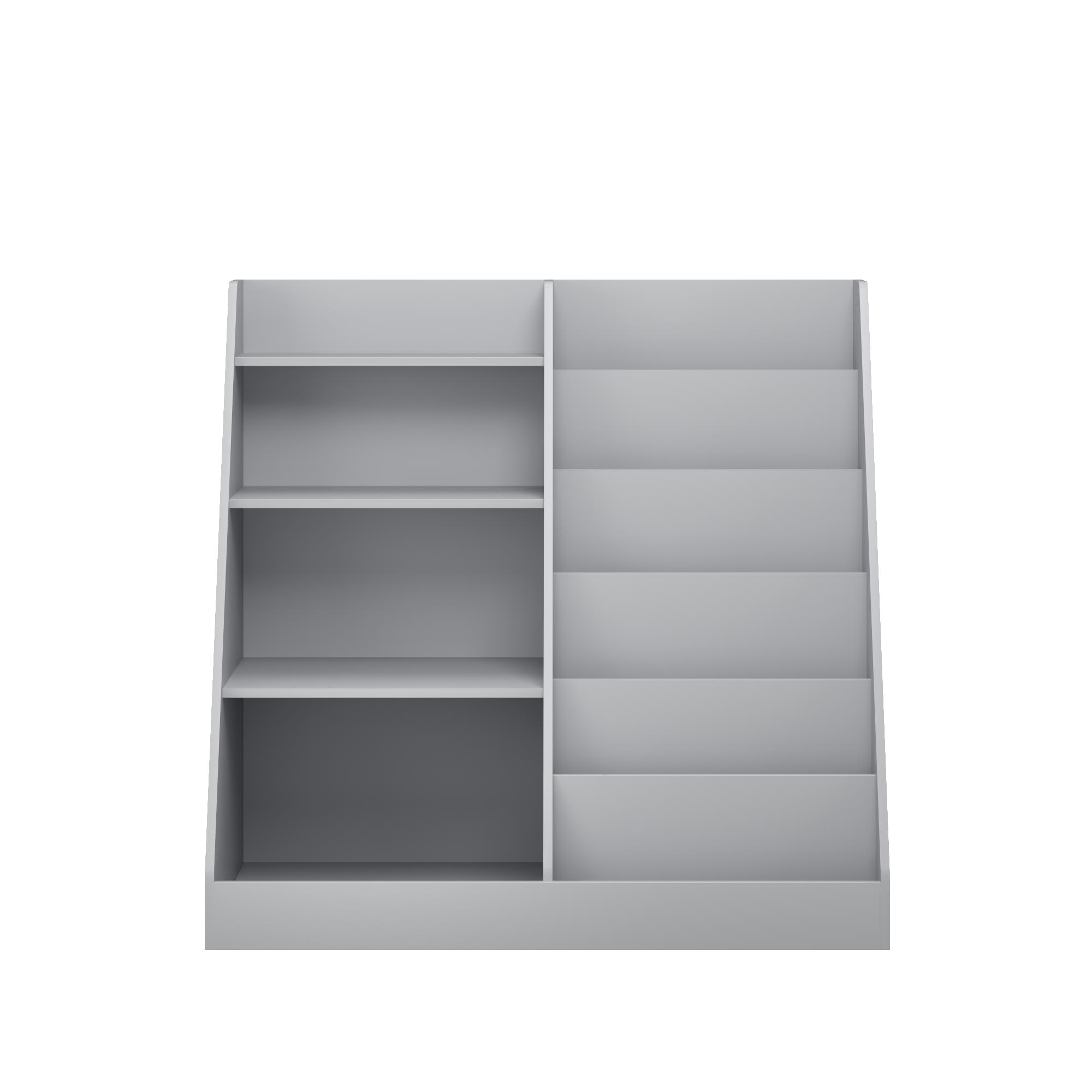 Kids Bookshelf and Toy Storage Organizer, Multifunctional 4 Tier Wooden Kids Book Shelf with  Bookcase Display Stand in Kids 