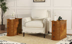 End Table with Charging Station, Sofa Side Table with Drawers, No Assembly Required, Expect Arrival Date (2025/5/27) - Grand Goldman Shop