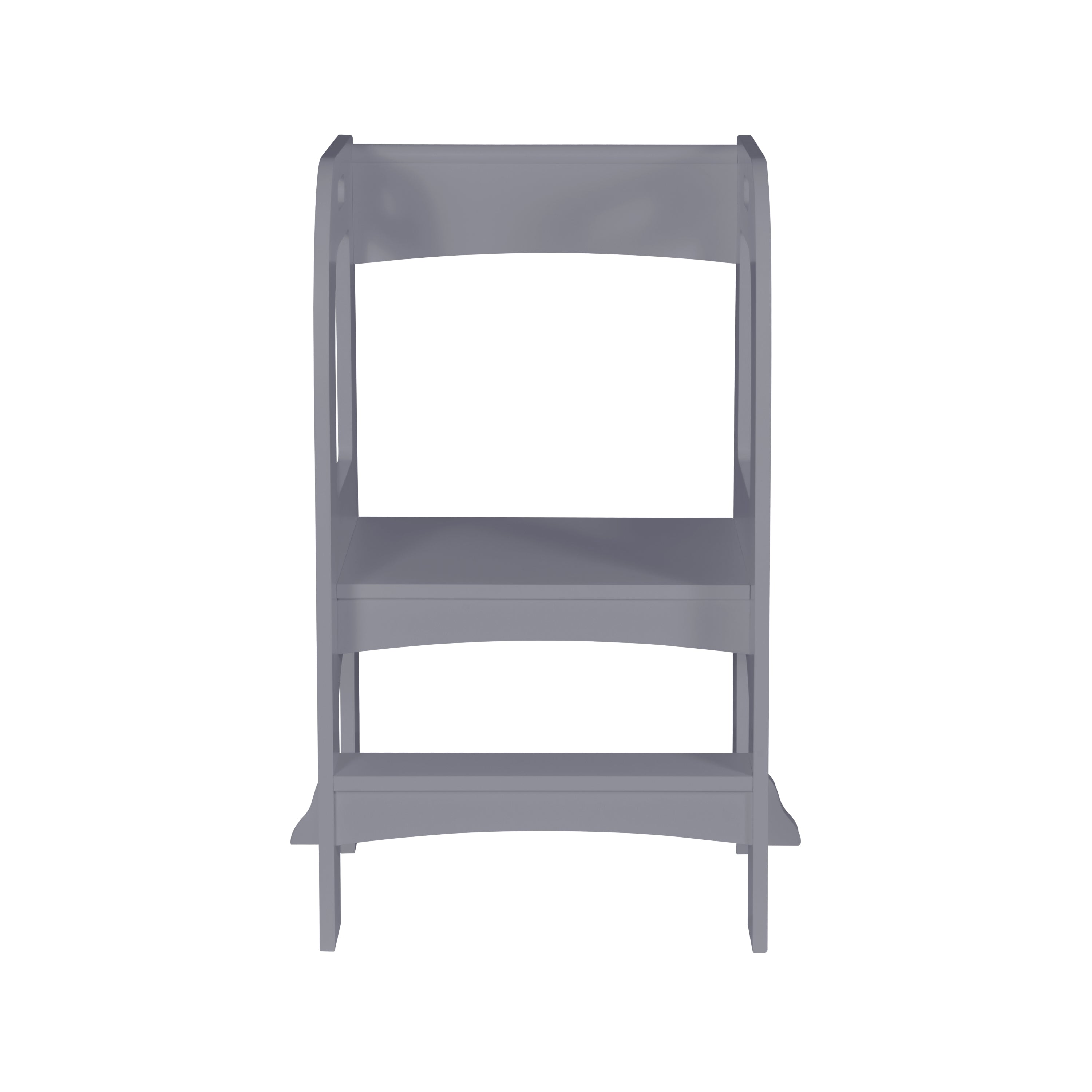 Gray Child Standing Tower Step Stool for Kitchen Counter MDF - Grand Goldman