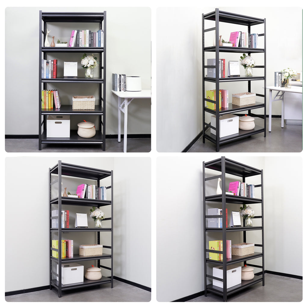 Storage Shelves 5 Tier Heavy Duty Metal Shelving Unit Adjustable Shelving Units and Storage Rack Kitchen Garage Shelf H72 * W35.4 * D15.7 - Grand Goldman Shop